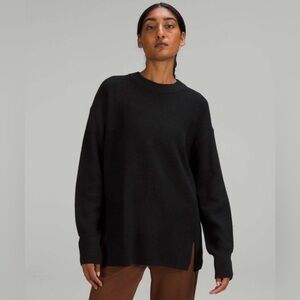 Lululemon Merino Wool-Blend Ribbed Crewneck Sweater